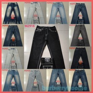 Pantalones de Fashionstraightleg 18SS nuevos jeans elásticos verdaderos Robin Rock Revival Jeans Studs Crystal Pants de mezclilla de mezclilla M609951416