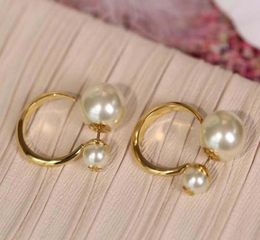 Boucle d'oreille crochet avec perle pour femmes, bijoux à breloques, cadeau, qualité supérieure, PS5690A9808885