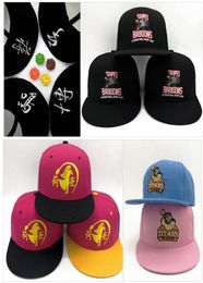 Fashionwhole Hip Hop Caps Snapback Custom Logoletter Flat Brim Hip Hop Unisexe Hat de baseball Taille Réglable2100870