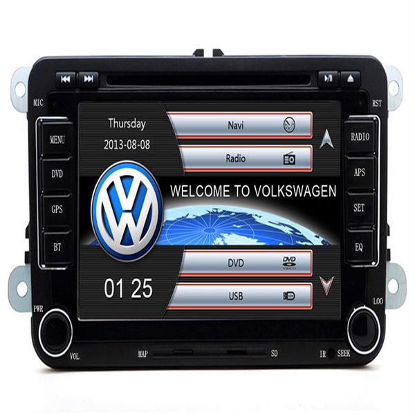 Rapide 2Din RS510 VW Voiture DVD Intégré GPS Navigation Bluetooth MP3 MP4 1080 P jouer pour Volkswagen GOLF 5 6337e