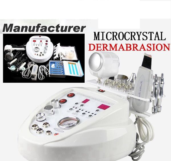 5 en 1 Diamond Microdermoabrasion Dermabrasion Peeling Cuidado de la piel Rejuvenecimiento BIO estiramiento facial Máquina de belleza Salud DHL