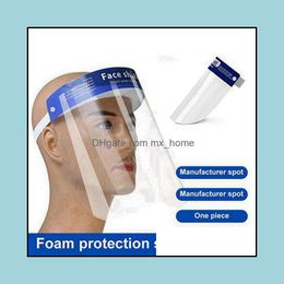 Protector facial antivaho rápido, protector facial de seguridad transparente y ligero con banda elástica ajustable y esponja para hombres y mujeres, entrega directa 2021