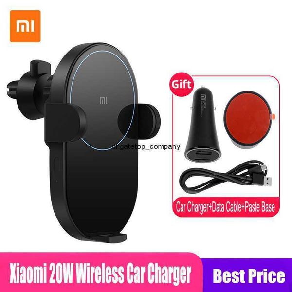 Charge rapide 100% pour xiaomi Mi 20w Max Qi chargeur de voiture sans fil Wcj02zm avec support de téléphone de charge de capteur infrarouge intelligent