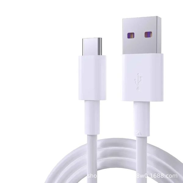 Câble de Charge rapide 5A USB Type C pour Samsung S20 S9 S8 Xiaomi Huawei P30 Pro fil de Charge de téléphone portable câble blanc