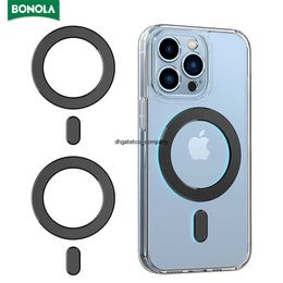 Snelle lading Bonola magnetische plaatstickerringen voor draadloze lader magneetauto mobiele telefoon houder sheet iPhone/ Samsung/ voor Huawei