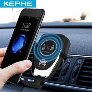 Snelle oplaad Qi CAR Wireless Charger voor iPhone 11 12 SE 8 plus XS 10W Samsung Galaxy S8 S9 S10 Opmerking 9