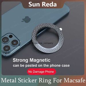 Snelle lading Universele metalen ringsticker voor MacSafe draadloze portemonnee -oplader Autoplaathouder