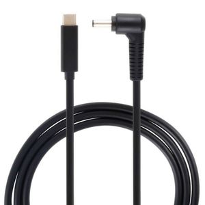 Câble de chargeur rapide USB-C/type-c mâle à 4.0X1.35mm, 1.5m, câble d'alimentation PD pour ordinateur portable/ordinateur portable de jeu ASUS X556UQ