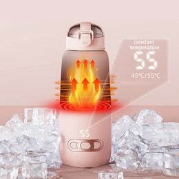 Snel opladen draagbare thermostatische waterkop melkpoederverwarming reizen babyfles veiligheid kinderen buiten winter 240412