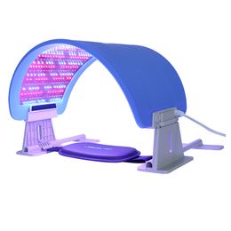 Snelle afgifte 10 in 1 PDT lichttherapie Anti-haar verlies Behandelingsmachine 7 kleuren LED RF Haardetectie Huidverlichting Trapport Machine