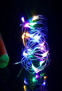 Entrega rápida 20 LED Mini Bottle Stopper Lamp Bar Barra Decoración de cuerda Luz colorida Color Tierra Color Alto Brillo L3813622