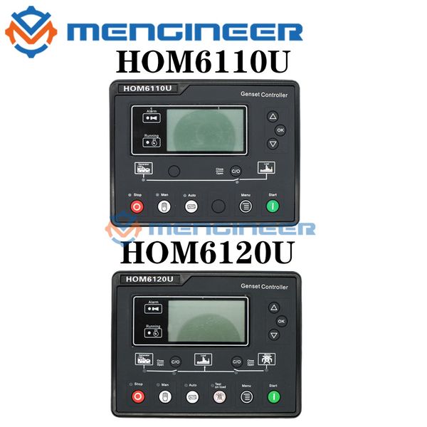 Livraison rapide 6120U 6110U Boîte de contrôleur de générateur diesel Remplacez Smartgen HGM6110U HGM6120U ATS Double puissance commutation automatique