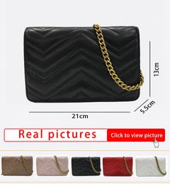 Snelle levering mode dames koppelingszakken handtassen portemonnees pu lederen kleine gouden ketting cross body tassen dames schouder messenger tassen 5 kleuren