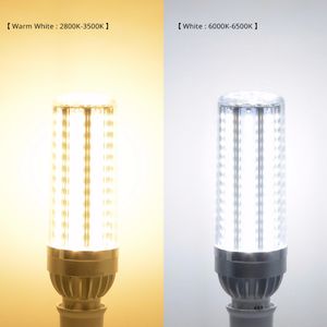 Livraison rapide haute puissance LED maïs lumière 25W 35W 50W bougie ampoule 110V E26/E27 LED ampoule ventilateur en aluminium refroidissement pas de lumière de scintillement