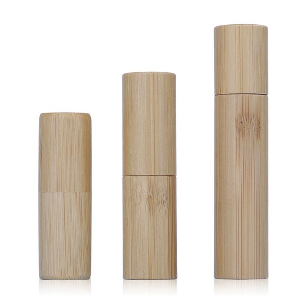 Bouteille à roulettes en bambou de 3 à 10ml avec bouchon en bois, livraison rapide, offre spéciale
