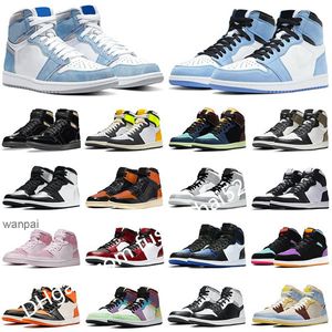 Livraison rapide Hommes Femmes 1 1S University Blue Basketball Chaussures Hyper Royal Top 3 Shadow 2.0 Dark Moka Light Smoke Grey UNC Hommes Femmes Baskets