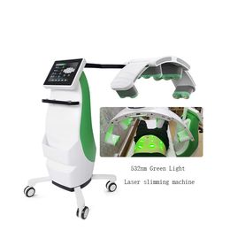 Livraison rapide Professionnel 10D Lipo Laser 532nm Lampe à diode Laser froid Appareil de thérapie par la lumière verte Dissoudre les graisses Enlèvement de la cellulite Forme du corps Machine laser amincissante