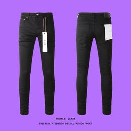 Snelle levering-purple jeans hoogwaardige jeans heren jeans ontwerper jeans slank fit jeans, skinny jeans, druppel jeans, hiphopstijl jeans, druppelmode in de VS, paarse merkbroek