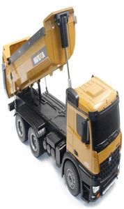 Snelle dropship Huina 1573 RC Grote Dump Truck 1 14 10 kanalen 2 4GHz 7 2V 400mAh uit EU USA CANADA AUSTRALIË 211027269j3062204