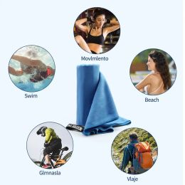 Snelle droge sporthanddoek multifunctioneel reizen zwemmen yoga ultra zacht lichtgewicht superabsorberend microfibermateriaal voor sportschool