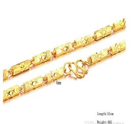 Snelle fijne sieraden 24-karaats goud gevulde ketting Kettingfabriek directe lengte51cm gewicht46g3126584