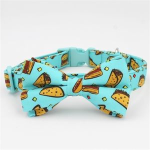 Fast Food Dog Collar Bow Tie voor grote en kleine dogcat kraag PET Accessoires T200517