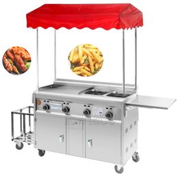 Fast Food Truck Mobile Multi-Function Dining Dining Car Snack Cart