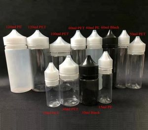 Bouteilles Fast Pet PE Gorilla 15 ml 30ml 50ml 60 ml 100ml 120 ml Plastique Unicorn Plastique Plastique Bouteilles Black avec Tamper Proof Child4566087