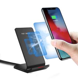 Stand de chargeur sans fil Qi rapide pour iPhone 13 12 11 Pro Max 8 Plus Xiaomi Samsung S8 Station de quai à chargement rapide Holder 1662532