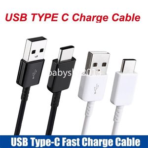 Snel Snel Opladen 1.2m 2m Type c USB-C Data Charger Kabels Voor Samsung s8 s9 s10 note 10 htc lg android telefoon pc B1