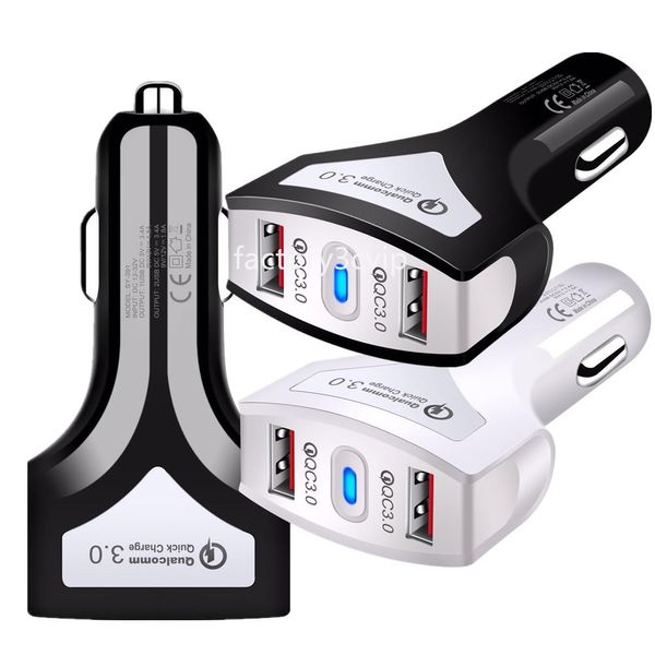 Charge rapide rapide 36W double USB QC3.0 chargeur de voiture véhicule adaptateurs d'alimentation automatique pour IPad Iphone 11 12 13 14 15 pro Samsung S23 S24 Htc F1