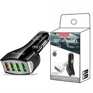 Charge rapide rapide 4 Ports Usb 7A 3.1A chargeur de voiture adaptateurs d'alimentation automatique pour IPhone 15 11 12 13 14 Samsung S23 S24 M1