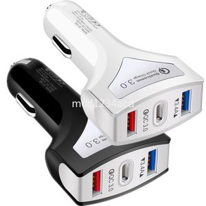 Charge rapide rapide QC3.0 33W 3 ports USB C chargeur de voiture PD Type c adaptateurs d'alimentation pour Ipad 2 3 4 IPhone 13 14 15 Pro max Samsung S23 S24 Xiaomi Huawei M1