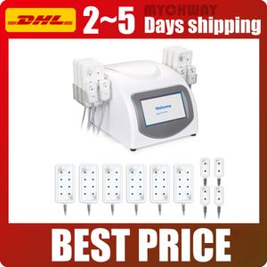 Snelle verzending 5 MW 650nm Lipo Diode Cellulite Removal 10 paddles Weight Loss Laser inwikkeling Machine