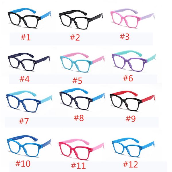 Lunettes de soleil multicolores pour enfants, lunettes de soleil confortables pour enfants, regarder la télévision et protéger leurs yeux contre la lumière bleue F8309