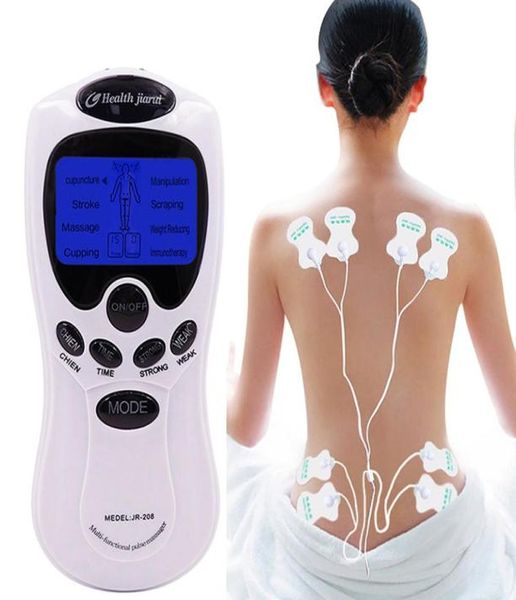 Ship Fast English Keys Herald Tens 8 Pads Acupuncture Health Gadgets Care Full Corps Massageur Digital Therapy Machine pour le cou Back4484262