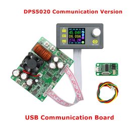Envío rápido 5 UNIDS / LOTE DPS5020-USB Comunicación Voltaje constante Corriente Reductor Fuente de alimentación digital Convertidor de voltaje reductor LCD en color