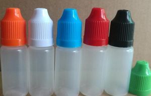 Entrega rápida Botella de aguja de estilo suave 5/10/15/20/30/50 Ml Botellas cuentagotas de plástico Tapas a prueba de niños Ldpe E Cig Líquido vacío
