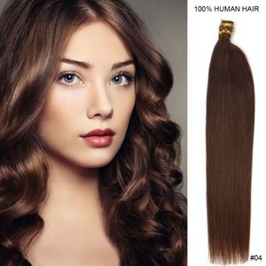 snelle verzending topkwaliteit itip prebonded hair extensions 0,9g steil braziliaans menselijk haar 180 gram 200s