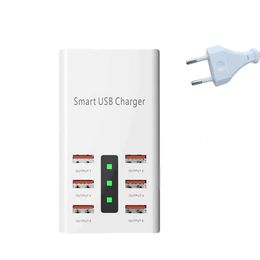 Adaptateur USB rapide Bloc de base d'alimentation 30 W pour smartphone tablette 6 ports chargeur mural station de charge hub universel portable léger compact US EU UK AU