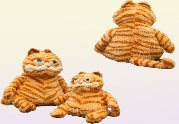 Fat Fat Angry Cat Soft Plush Toy Animales de peluche Lazy Tontamente Tigre Tiger Simulación de la piel Fea Feat Fequy Toy Xmas Regalo para niños amantes 2201690515