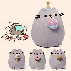 Gros chat poupée en peluche poupée mignon dessin animé biscuit chat oreiller en gros