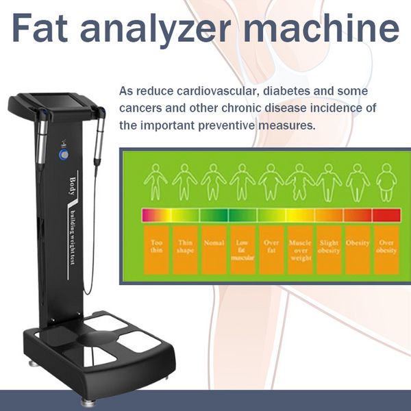 Minceur Machine gros moniteur analyseur de Composition corporelle examen de l'échelle de poids et santé avec Wifi sans fil multi-fréquence