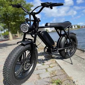 Fat Tire Electric Ebike Vélo de montagne 48V 1000W 15AH Batterie au lithium 4.0 Fat Wheel eBike pour adultes
