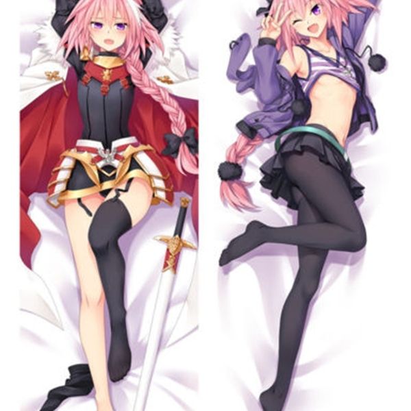 Fate / Grand Order Apocrypha Dakimakura Astolfo Girl Body Taie d'oreiller Couverture 150cm 201212