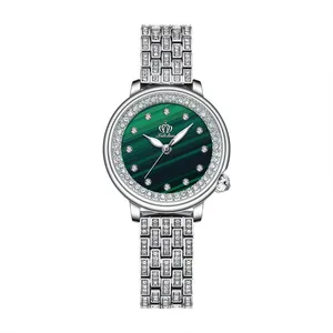 Fate Love Diamond Set Ratio de cuarzo elegante para relojes de moda para mujeres