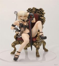 Fate Stay Night Sabre Alter Lingerie Ver PVC Actiefiguur Toys Sabre Alter Lingerie Anime Sexy Girl Figuur Model Doll speelgoed 16 cm C08921340