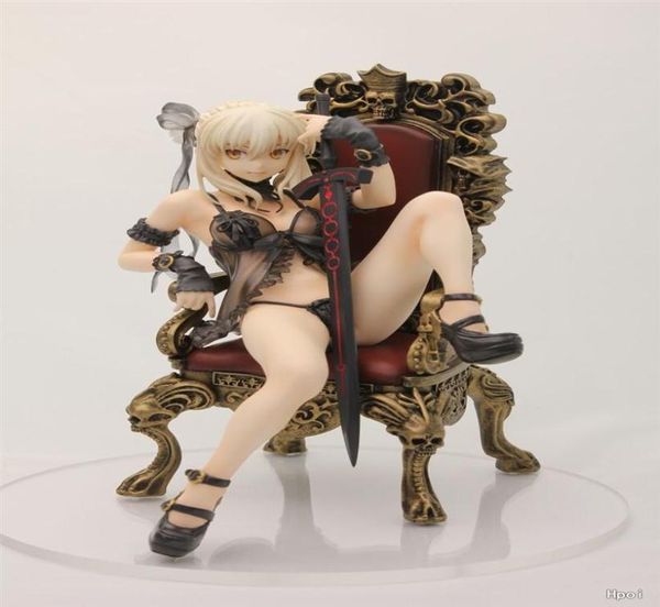 Fate Stay Night Saber Alter Lingerie Ver PVC Action Figure Toys Saber Alter Lingerie Anime Sexy Girl Figure Model Doll Toy 16cm C05101282