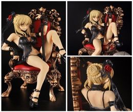 Fatestay Night Sabre Alter Lingerie PVC Anime Figuur Toy Model Dolls Adult Collection Gift Y12213348204