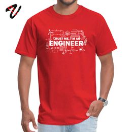 Camiseta del día del padre Hombres Confía en mí Soy un ingeniero Camiseta Geek Male Tops Carta Ecuación matemática Imprimir Tees Estudiantes personalizados Diversión 210721 7041